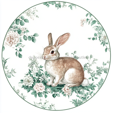 Easter Rabbit Sign, DCO-13321, Sign For Wreath, 10